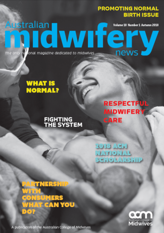 Australian Midwifery News – Winter 2018 issue